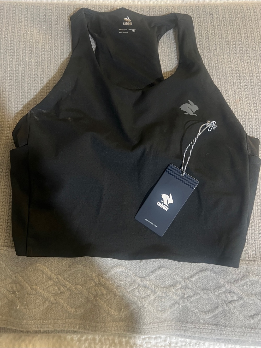 rabbit Performance Black Racerback Sports Bra